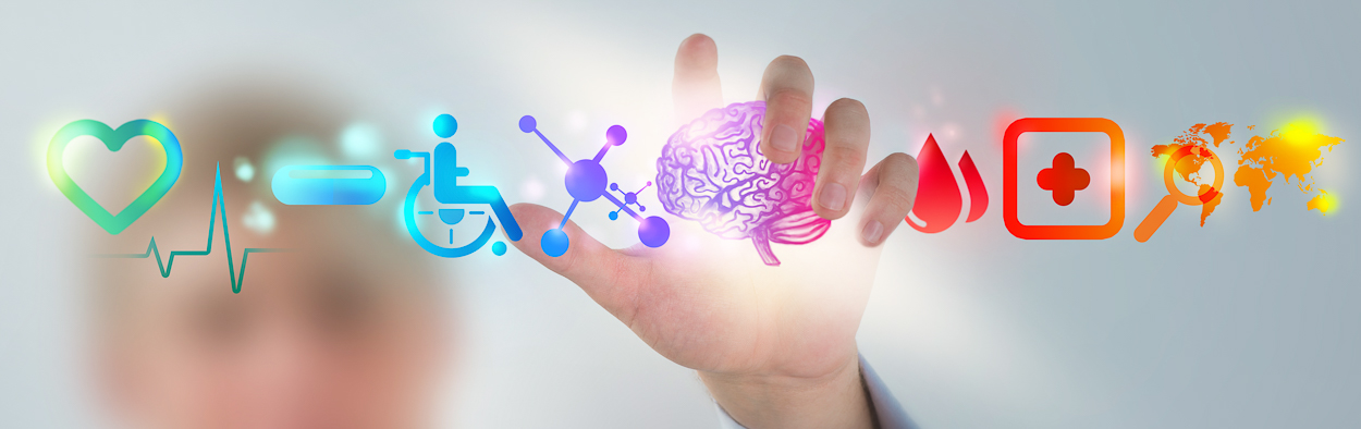 Hand clasping a brain symbol