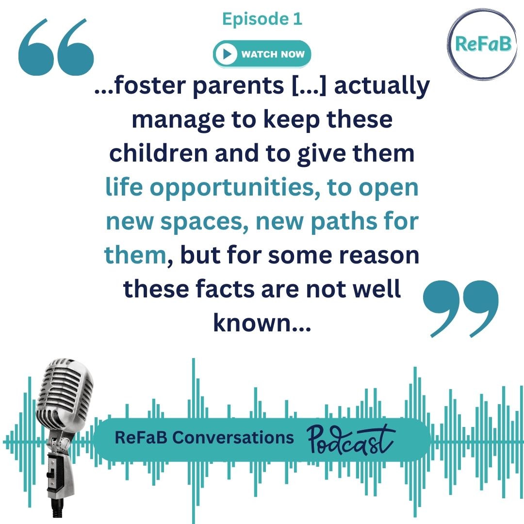 A quote and an image of a podcast microphone