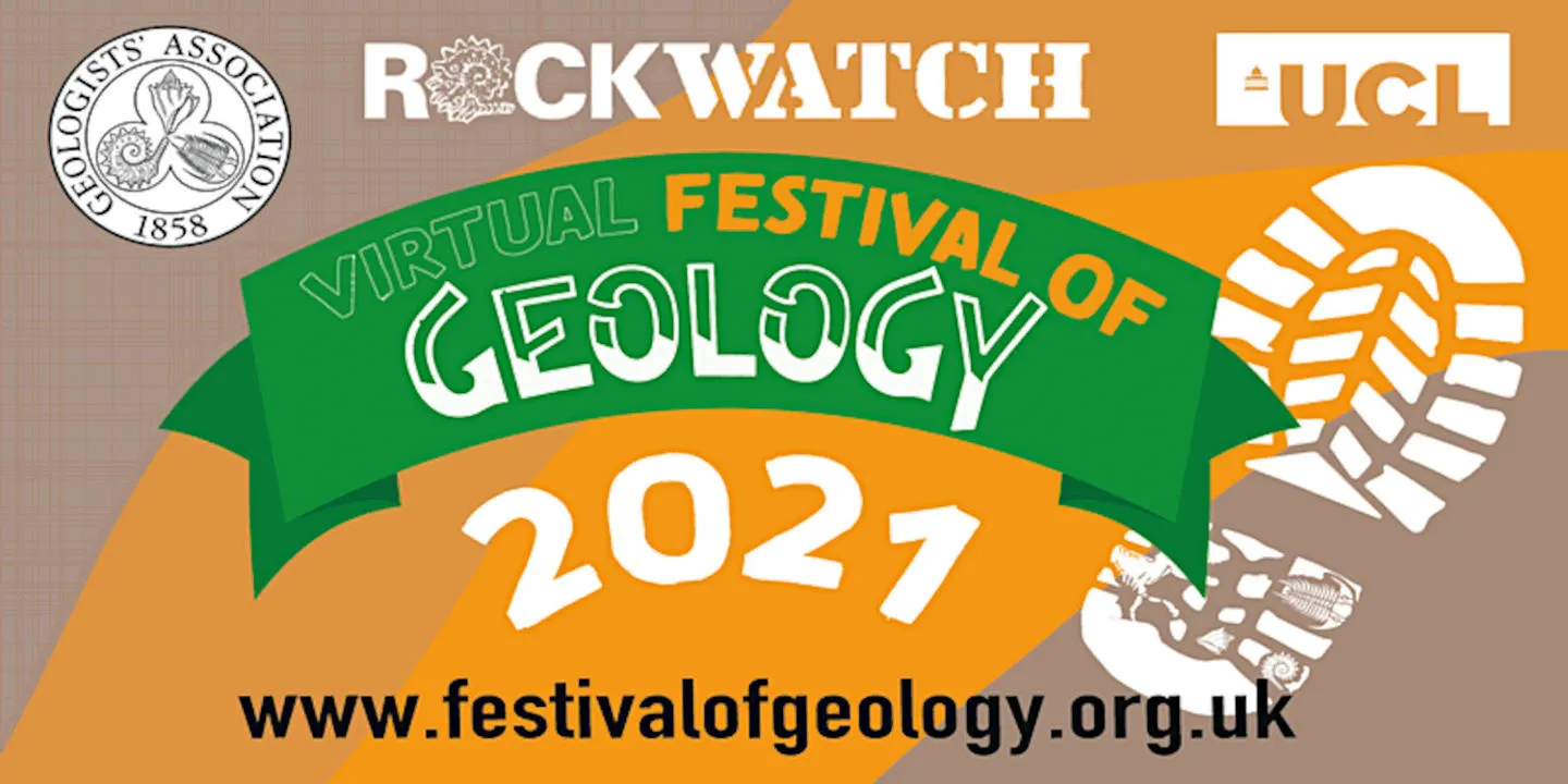 The Virtual Festival of Geology 2021 logo.